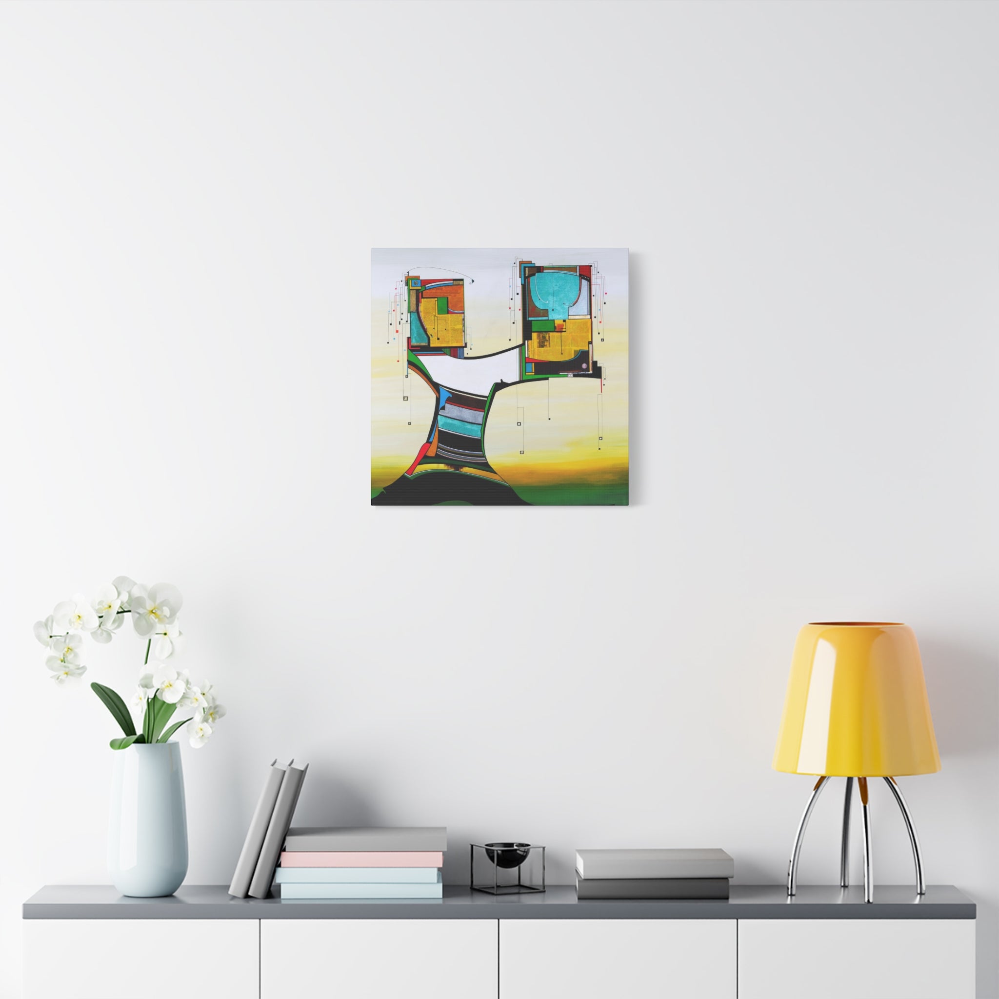 Abstract Geometric Matte Canvas Art Name is Tree of Life