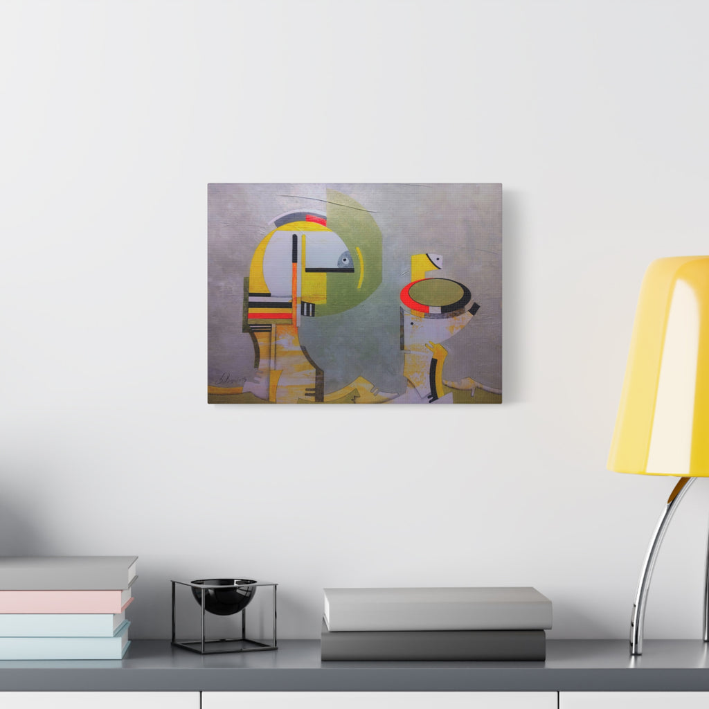 Abstract Geometric Matte Canvas Art Name is "Anatolian Myths"