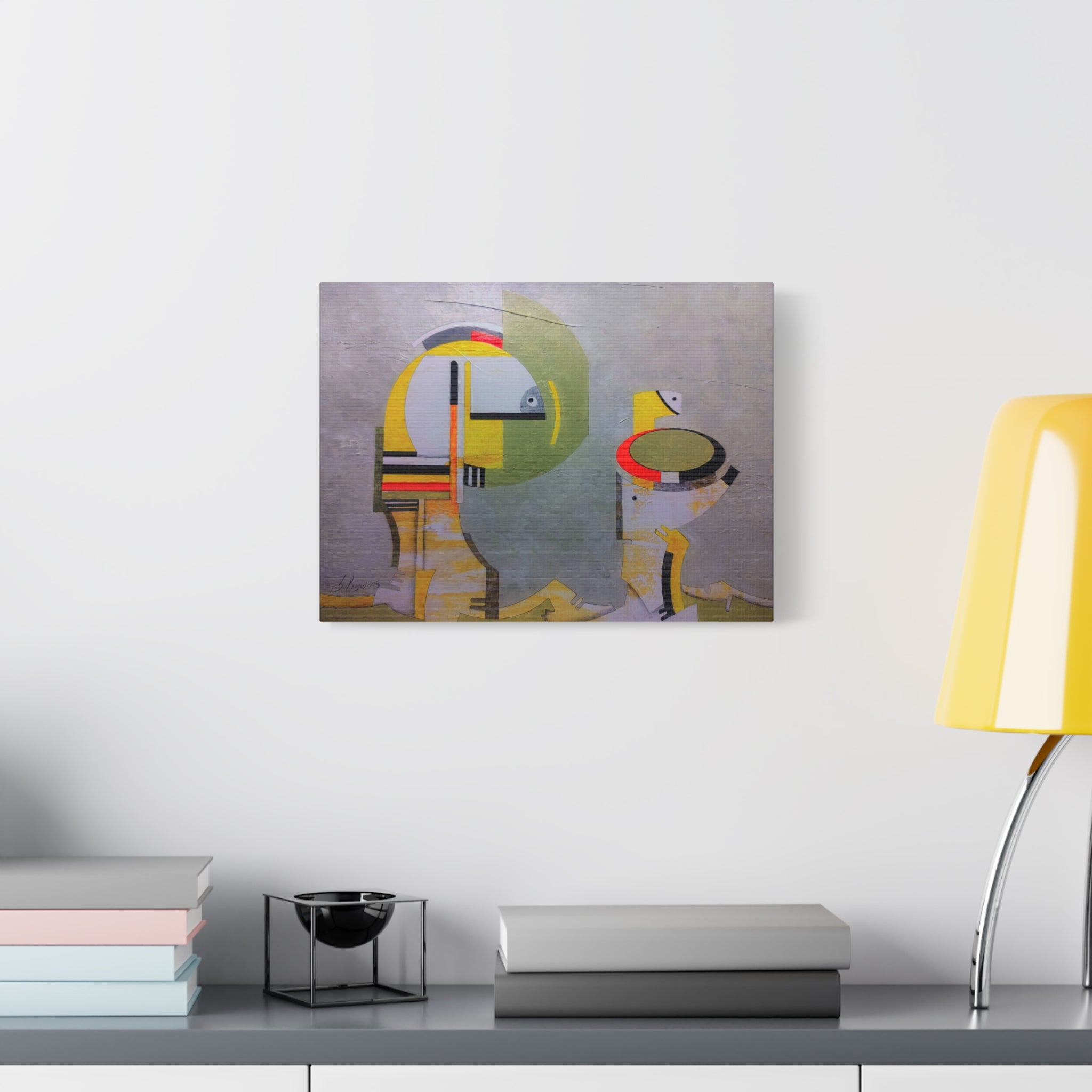Abstract Geometric Matte Canvas Art Name is "Anatolian Myths"