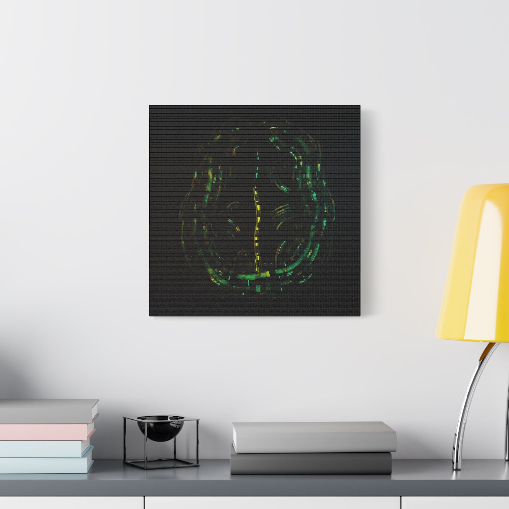 Copy of Figurative Geometric Matte Canvas Art Name is "Brain"