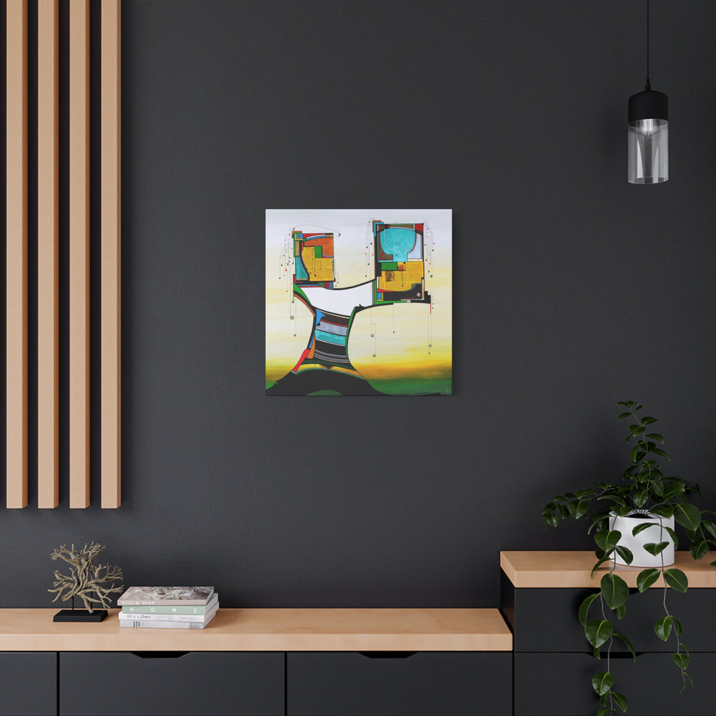 Abstract Geometric Matte Canvas Art Name is Tree of Life