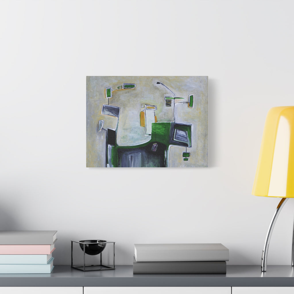 Abstract Geometric Matte Canvas Art Name is "Abstract Tree"