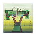 Figurative Geometric Matte Canvas Art Name is "Trees4" ON SALE!