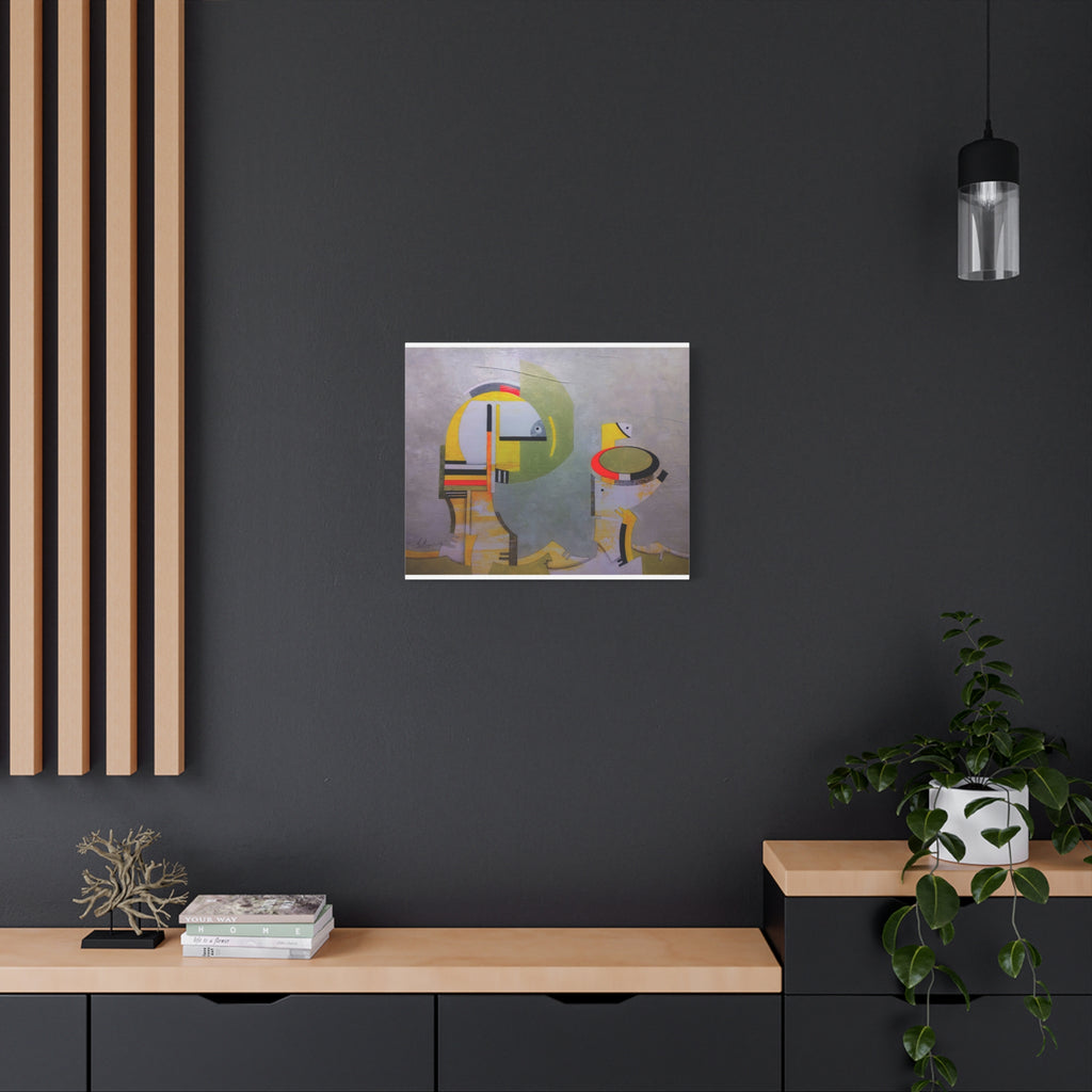 Abstract Geometric Matte Canvas Art Name is "Anatolian Myths"