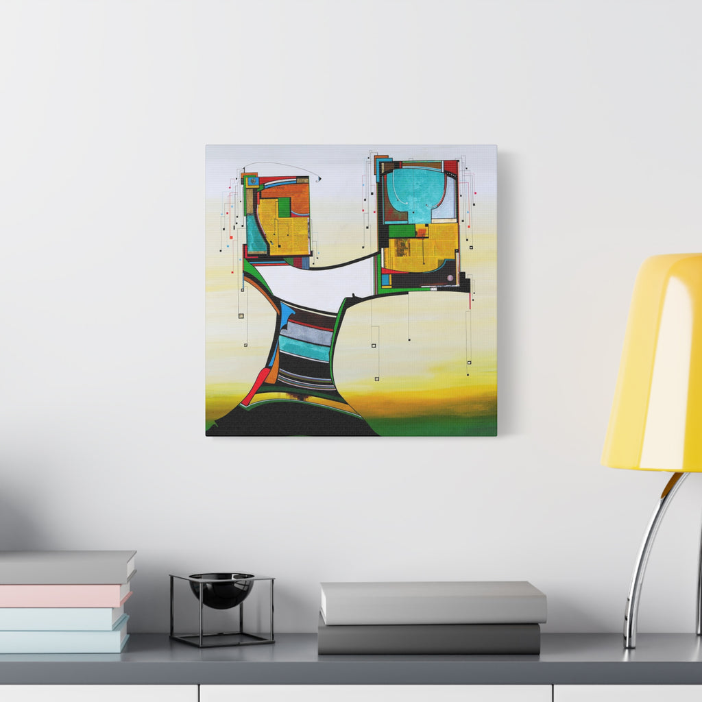 Abstract Geometric Matte Canvas Art Name is Tree of Life