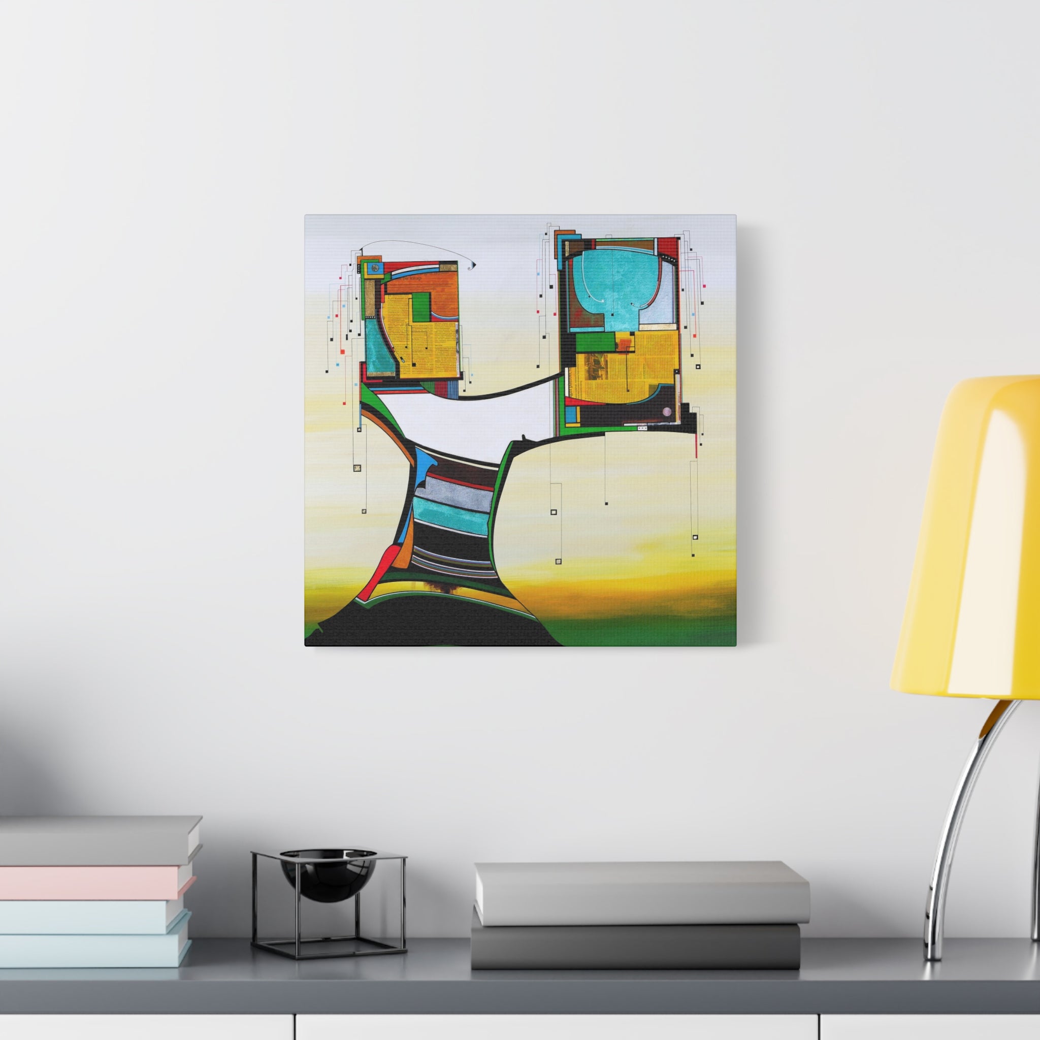 Abstract Geometric Matte Canvas Art Name is Tree of Life