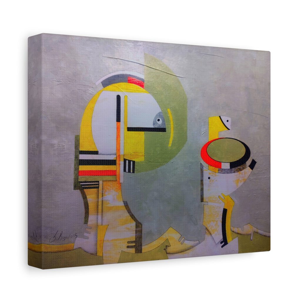 Abstract Geometric Matte Canvas Art Name is "Anatolian Myths"