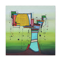 Figurative Geometric Matte Canvas Art Name is "Olive Tree2"