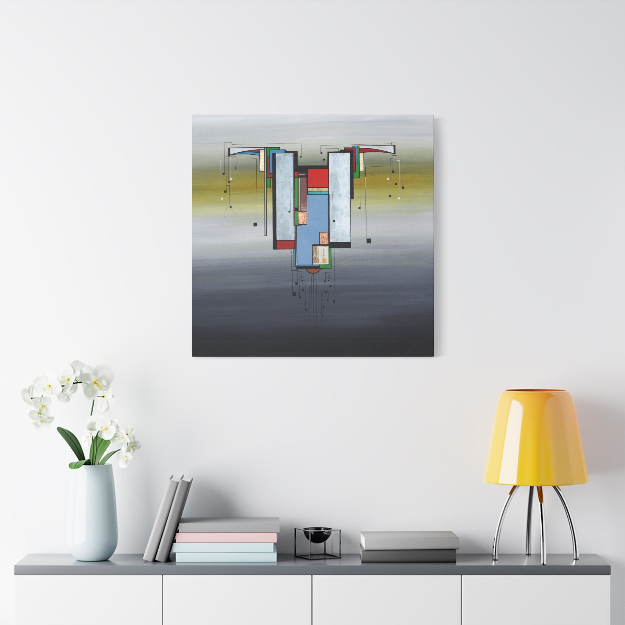 Abstract Geometric Matte Canvas Art Name is