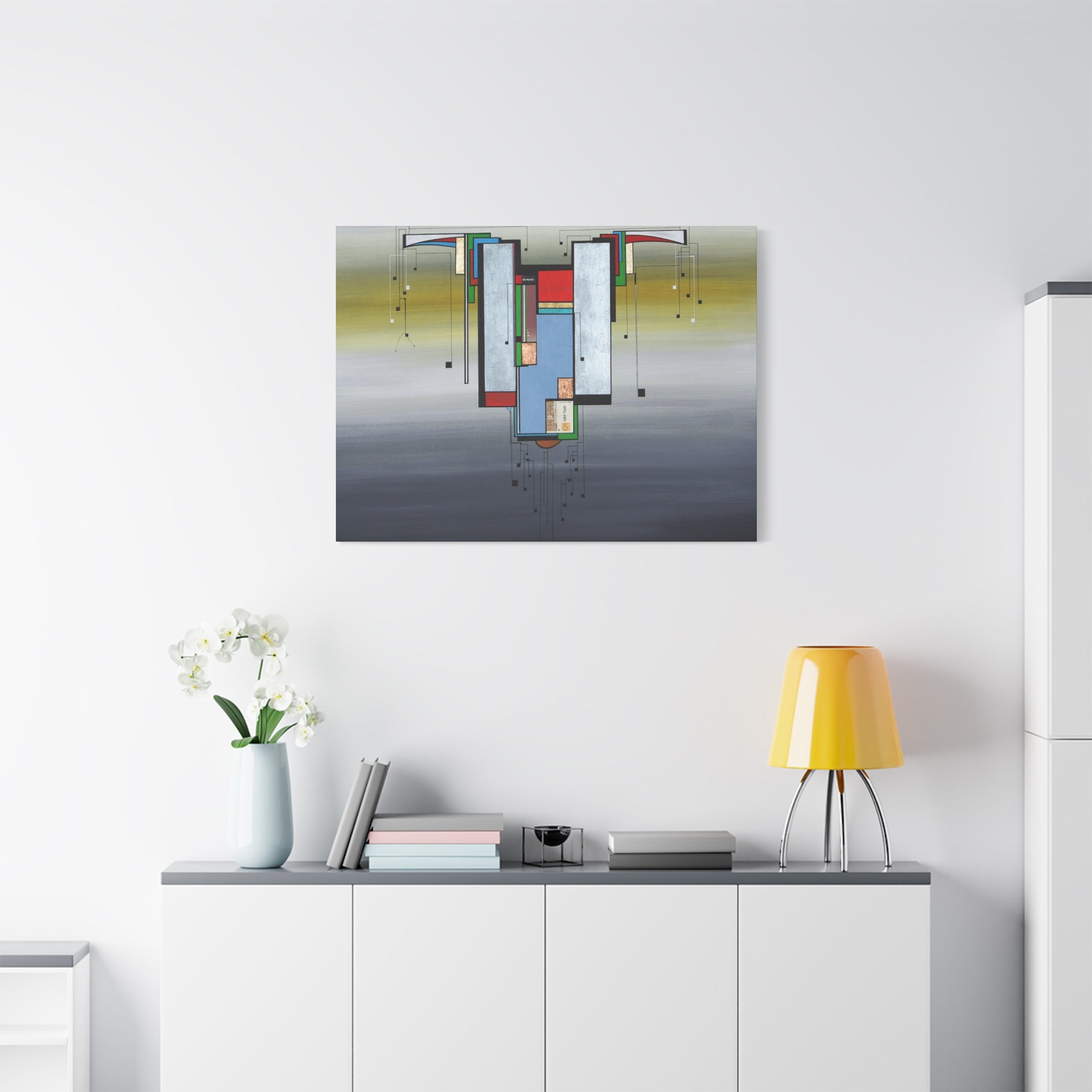 Abstract Geometric Matte Canvas Art Name is