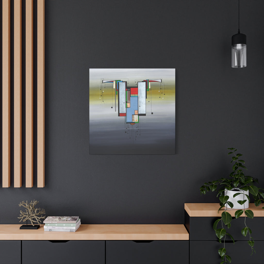 Abstract Geometric Matte Canvas Art Name is