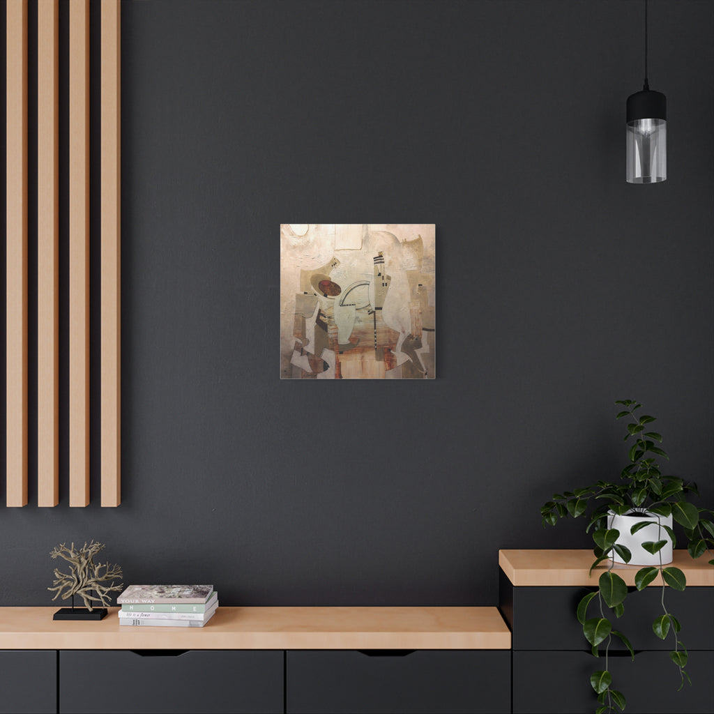 Abstract Geometric Matte Canvas Art Name is Anatolian Figure