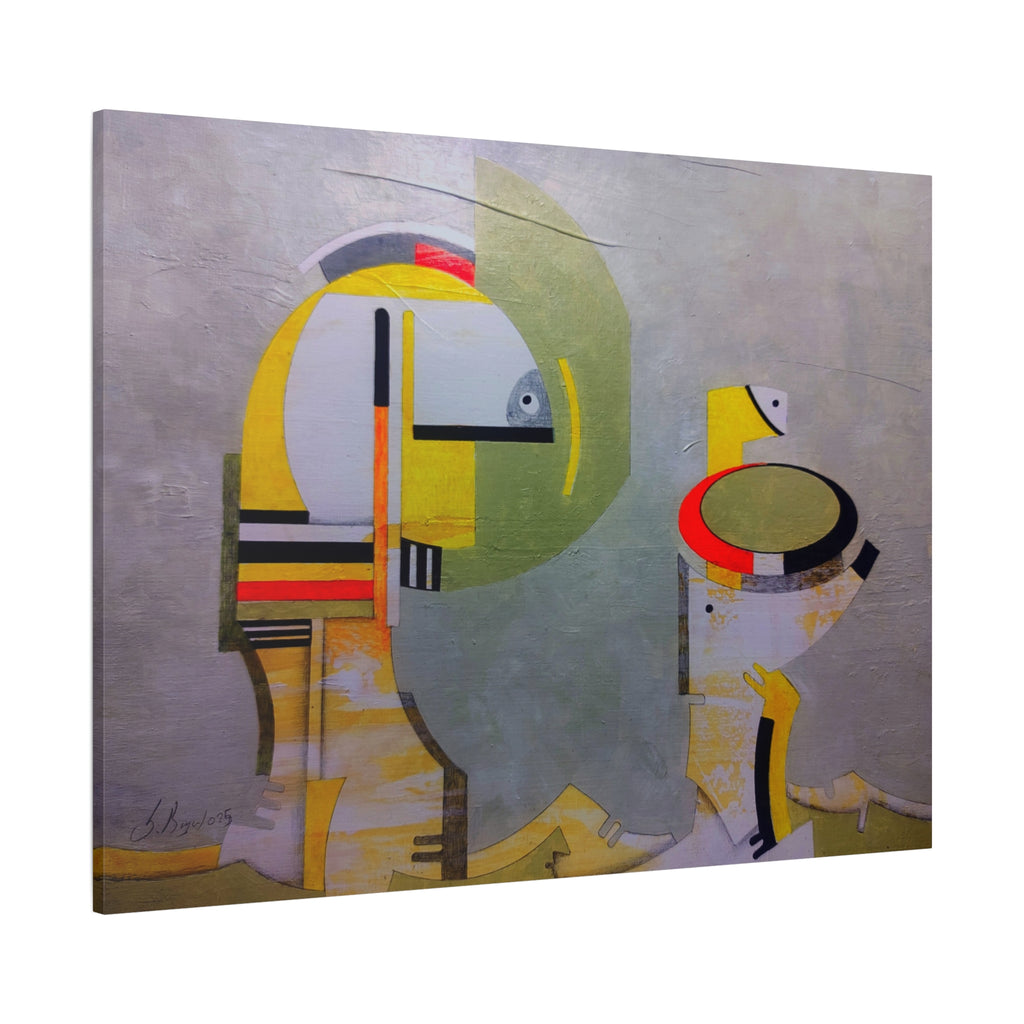 Abstract Geometric Matte Canvas Art Name is "Anatolian Myths"
