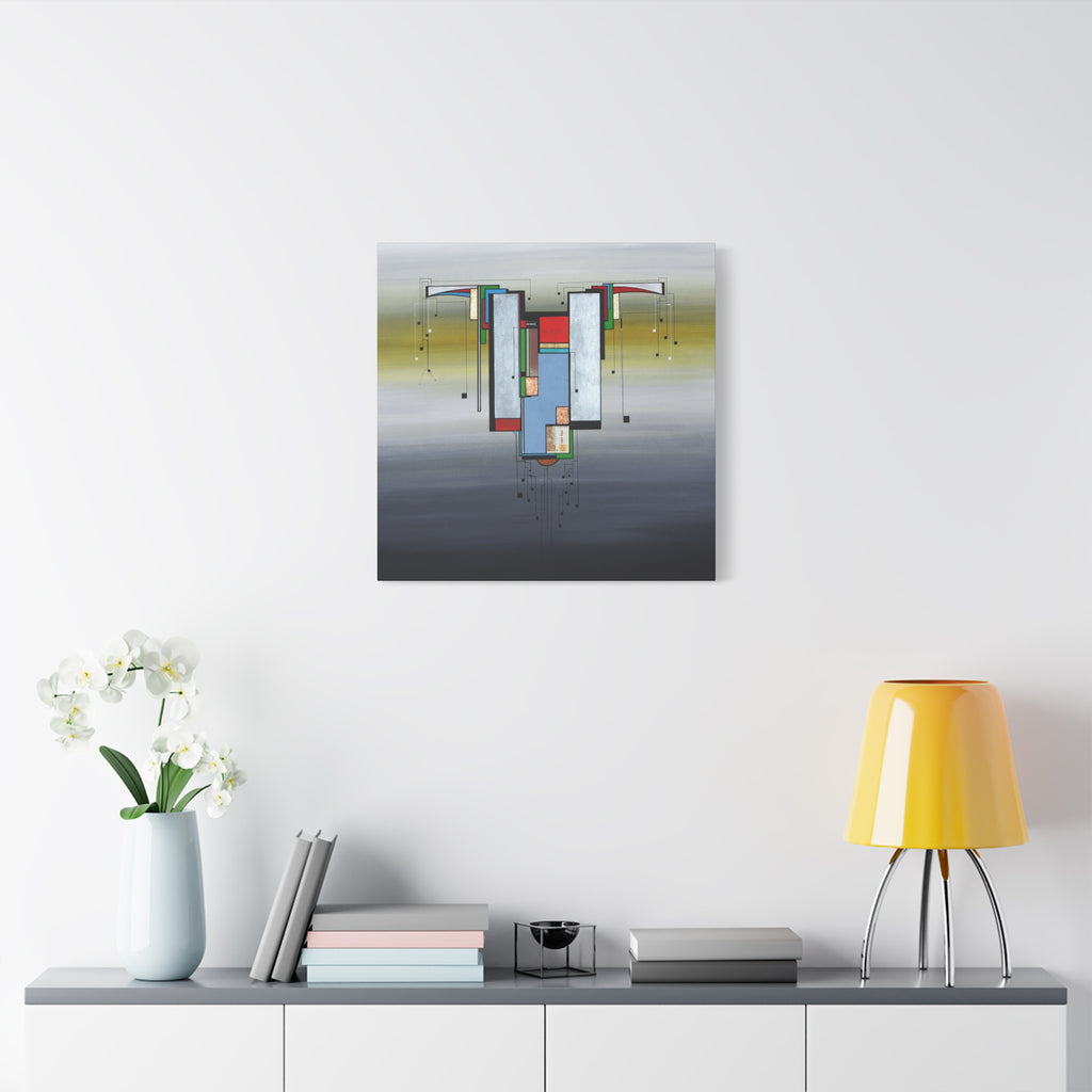 Abstract Geometric Matte Canvas Art Name is
