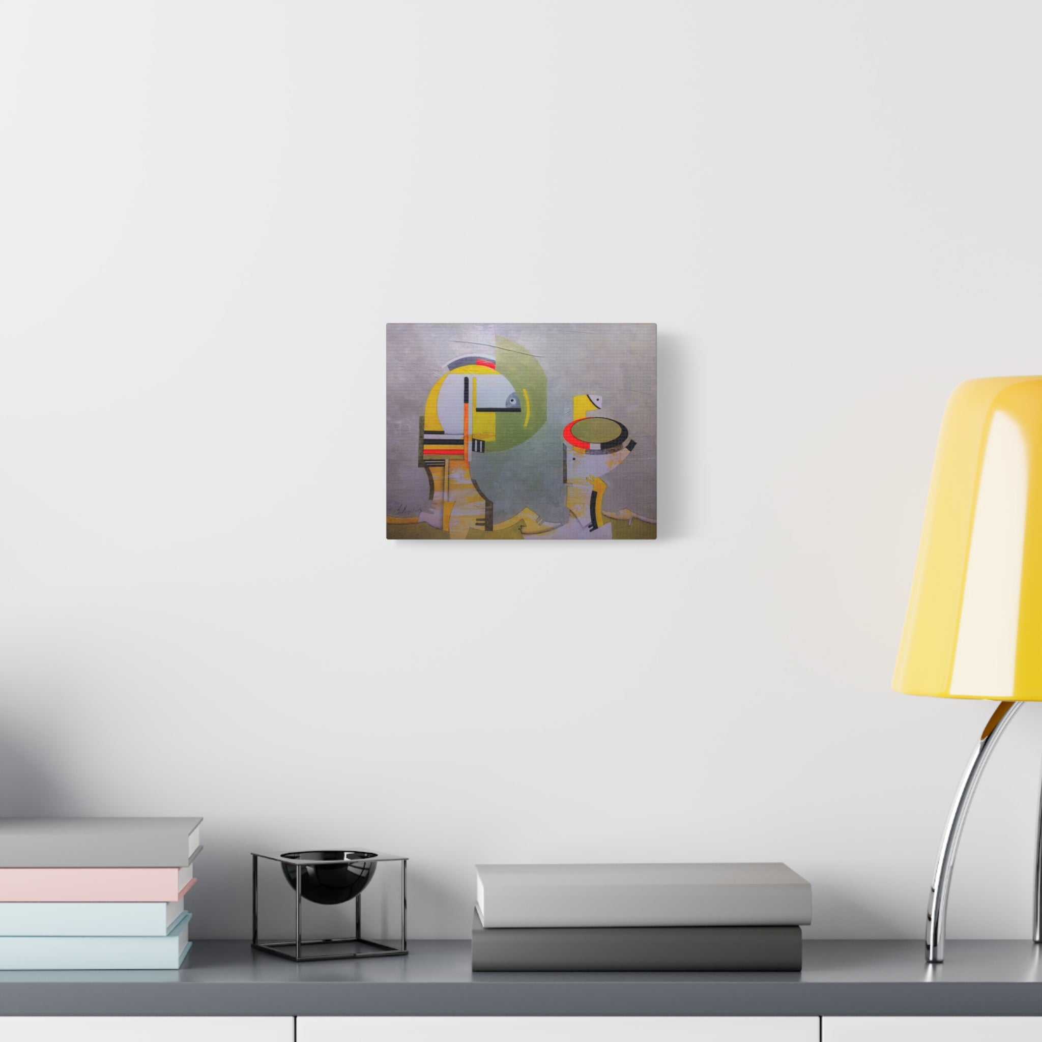 Abstract Geometric Matte Canvas Art Name is "Anatolian Myths"