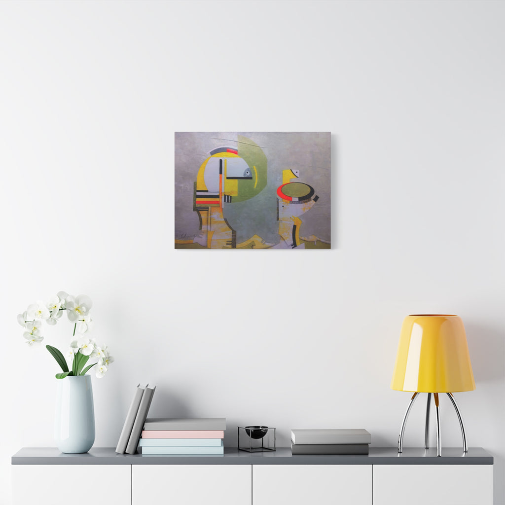 Abstract Geometric Matte Canvas Art Name is "Anatolian Myths"