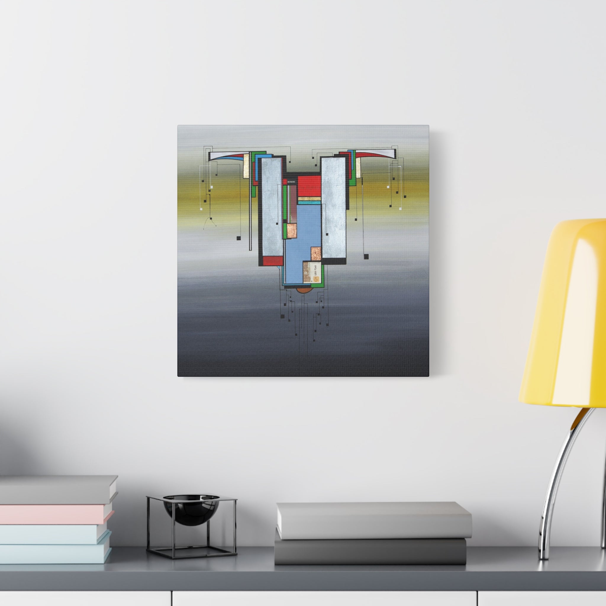 Abstract Geometric Matte Canvas Art Name is