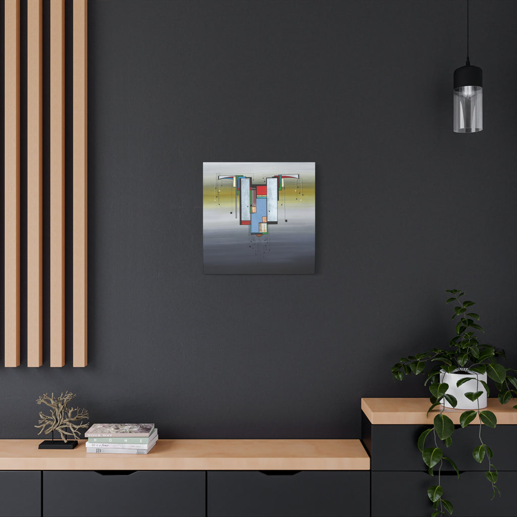 Abstract Geometric Matte Canvas Art Name is