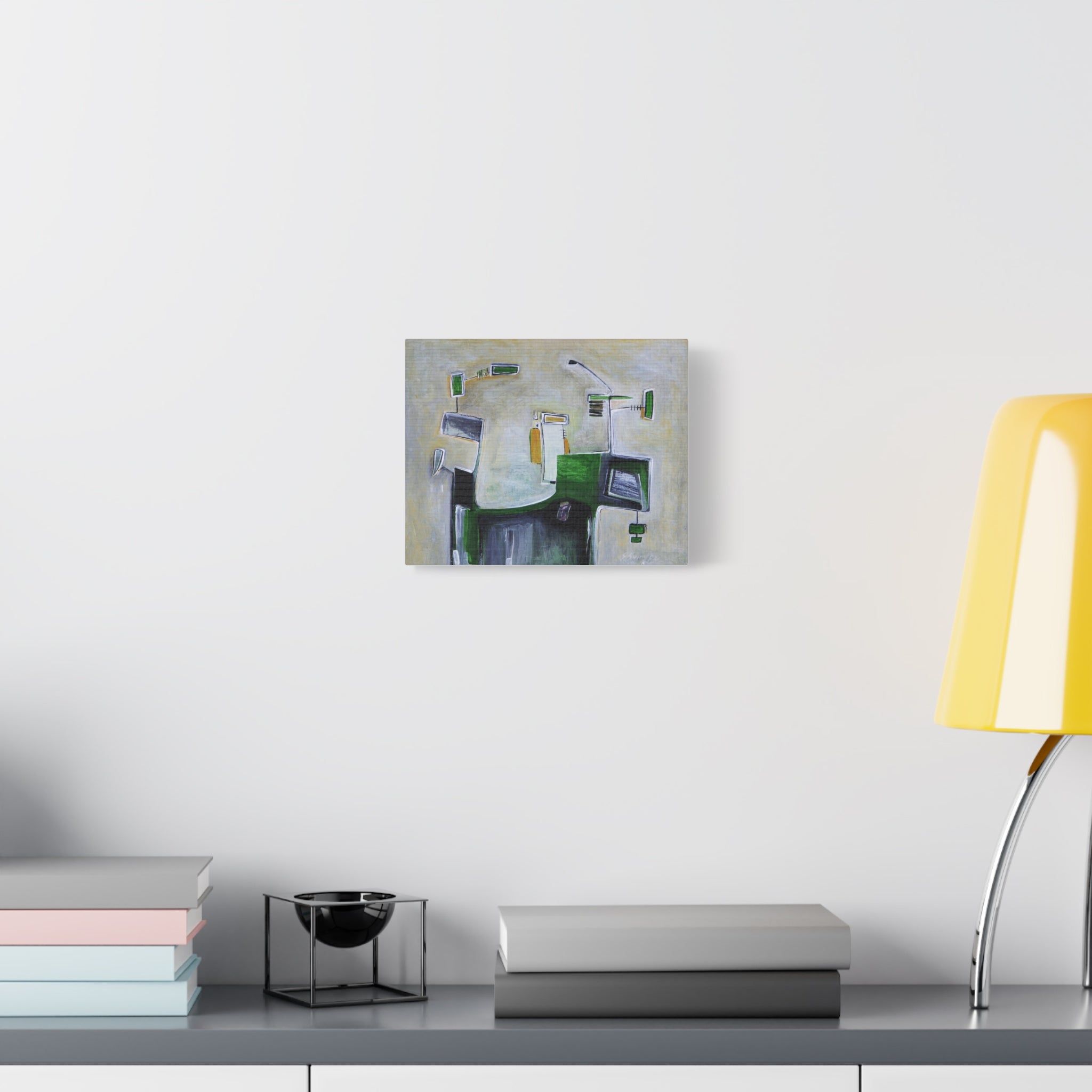 Abstract Geometric Matte Canvas Art Name is "Abstract Tree"