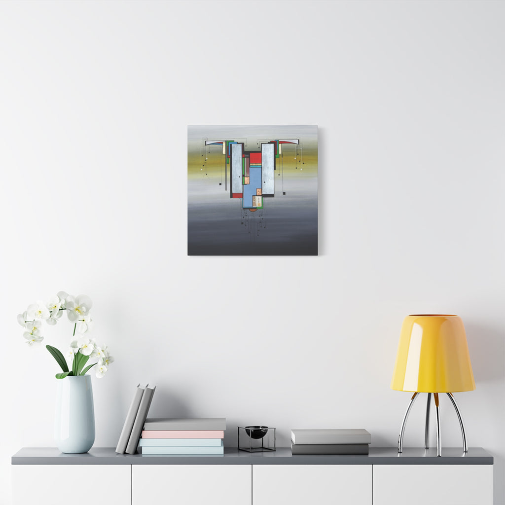 Abstract Geometric Matte Canvas Art Name is