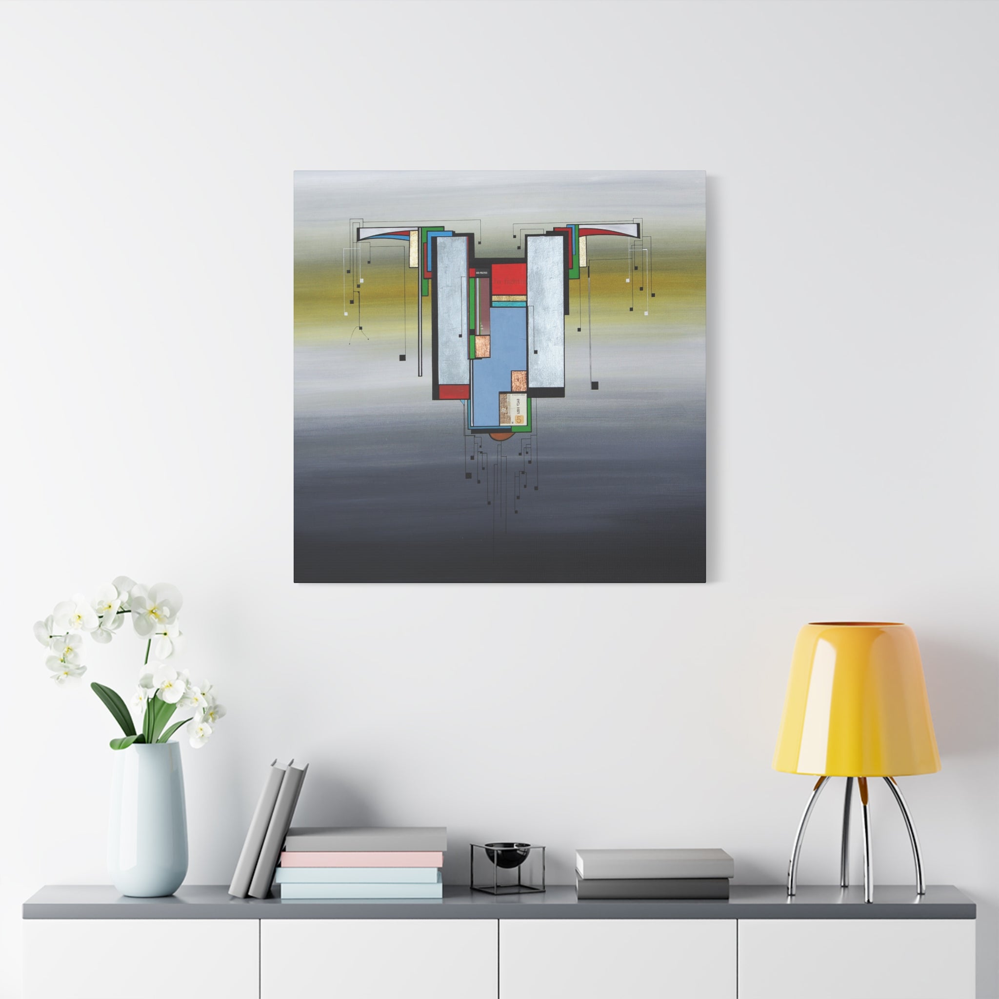Abstract Geometric Matte Canvas Art Name is