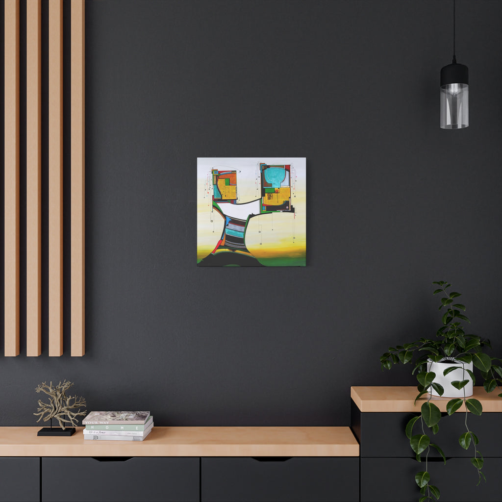 Abstract Geometric Matte Canvas Art Name is Tree of Life