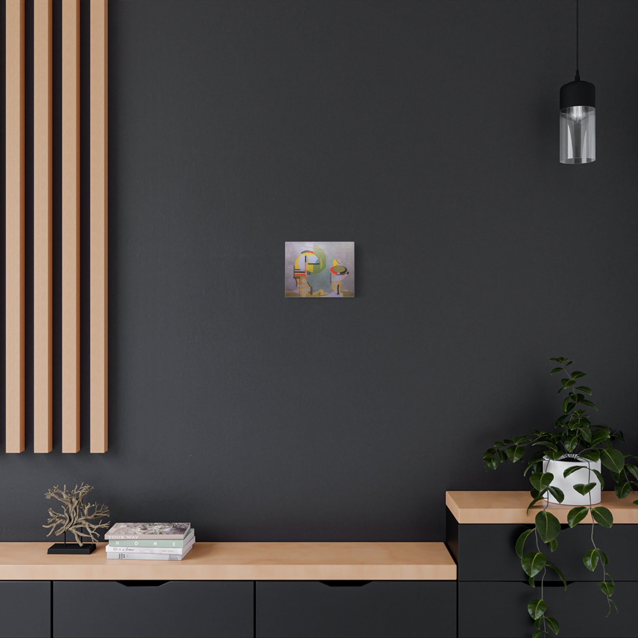 Abstract Geometric Matte Canvas Art Name is "Anatolian Myths"