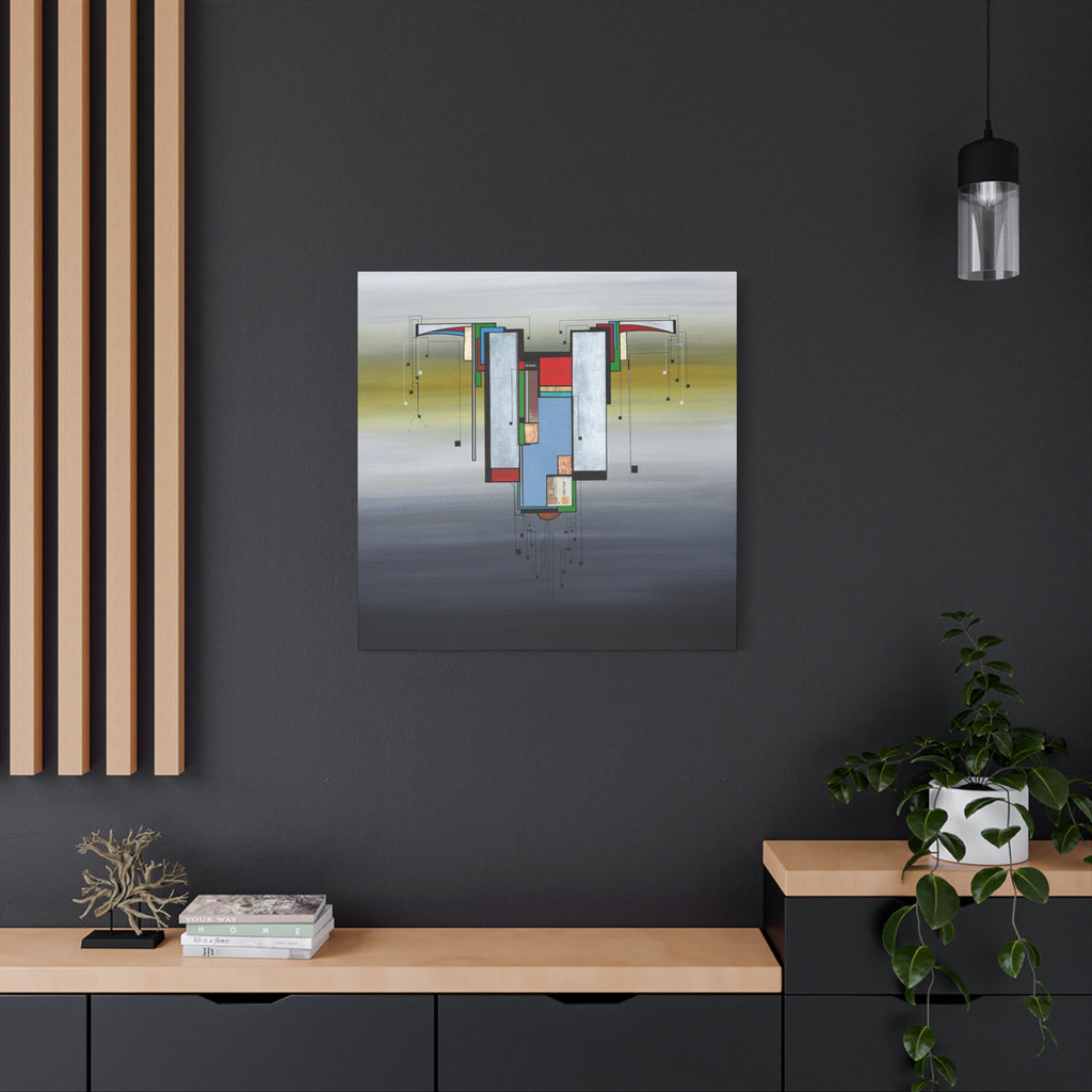Abstract Geometric Matte Canvas Art Name is