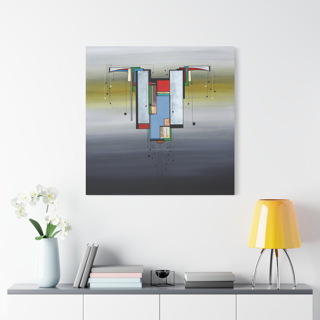 Abstract Geometric Matte Canvas Art Name is