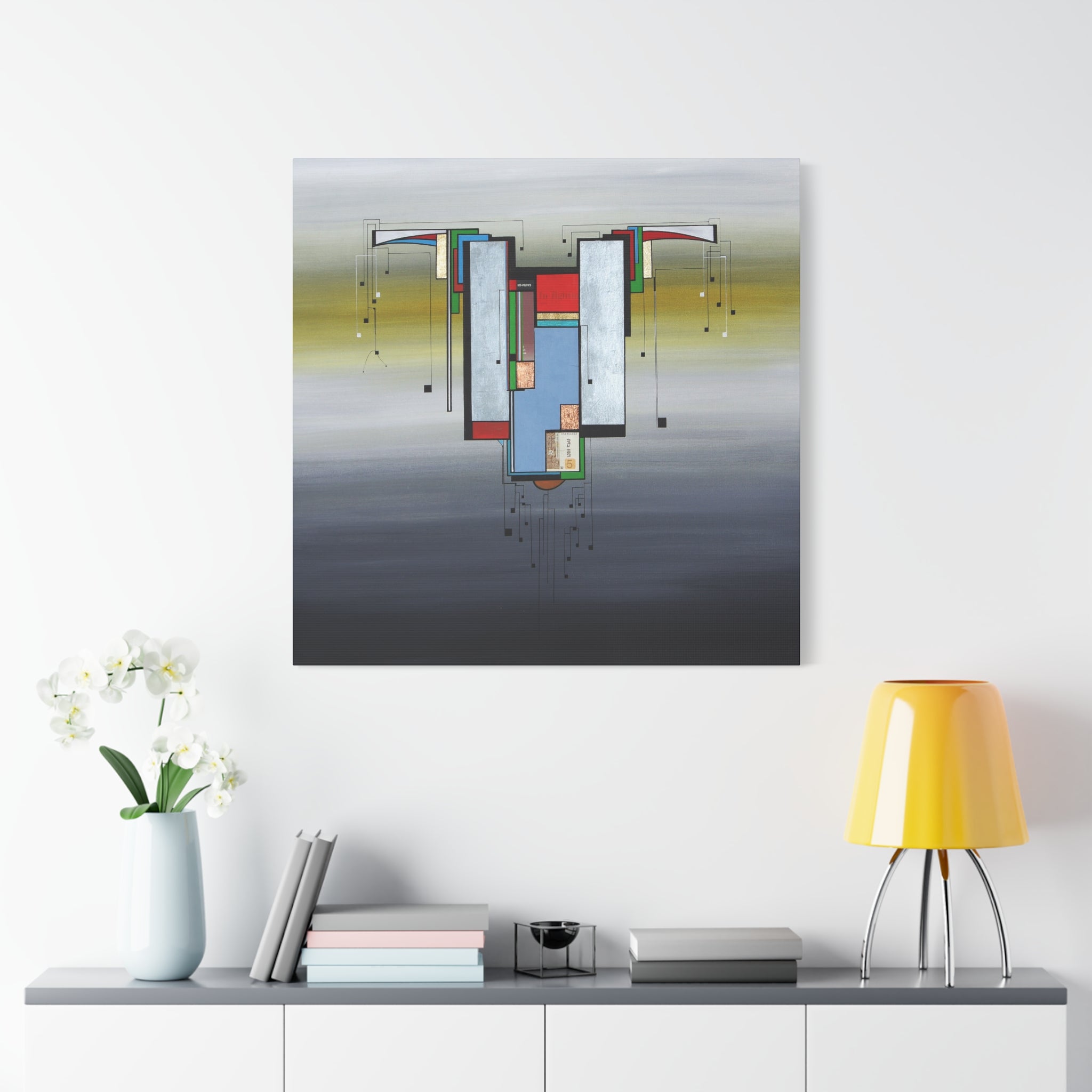 Abstract Geometric Matte Canvas Art Name is