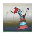 Copy of Figurative Geometric Matte Canvas Art Name is "Praying Mantis"