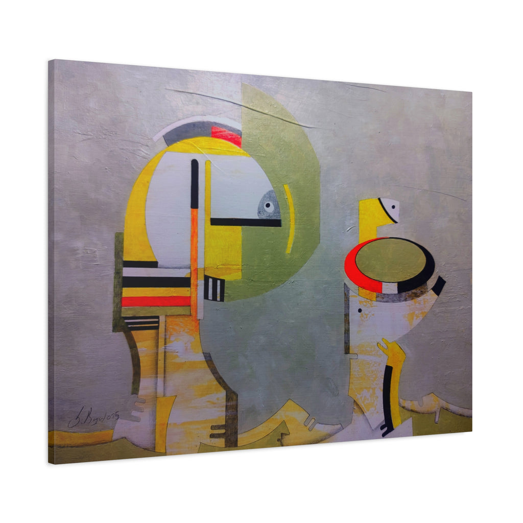 Abstract Geometric Matte Canvas Art Name is "Anatolian Myths"