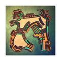 Figurative Geometric Matte Canvas Art Name is "Gen2"