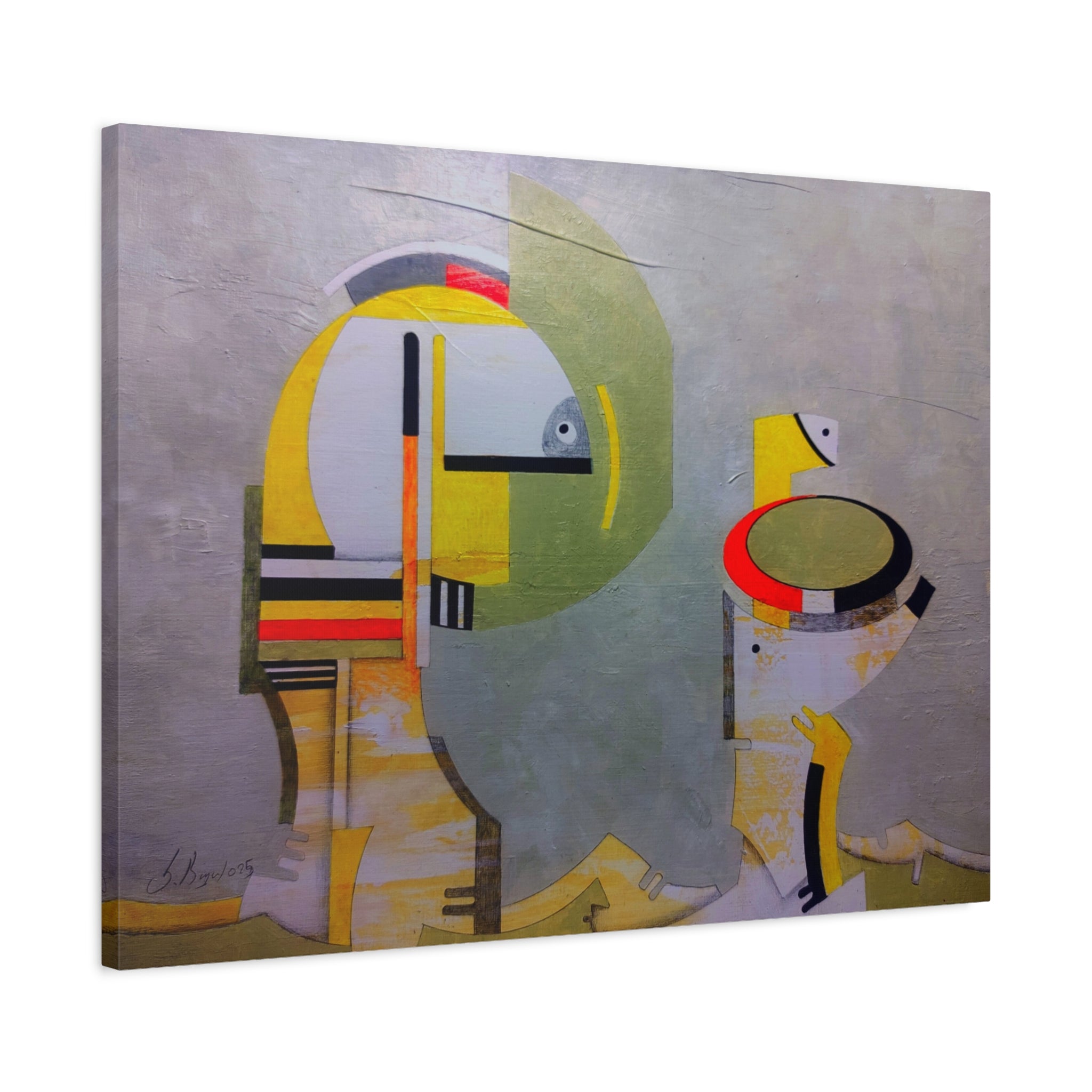Abstract Geometric Matte Canvas Art Name is "Anatolian Myths"