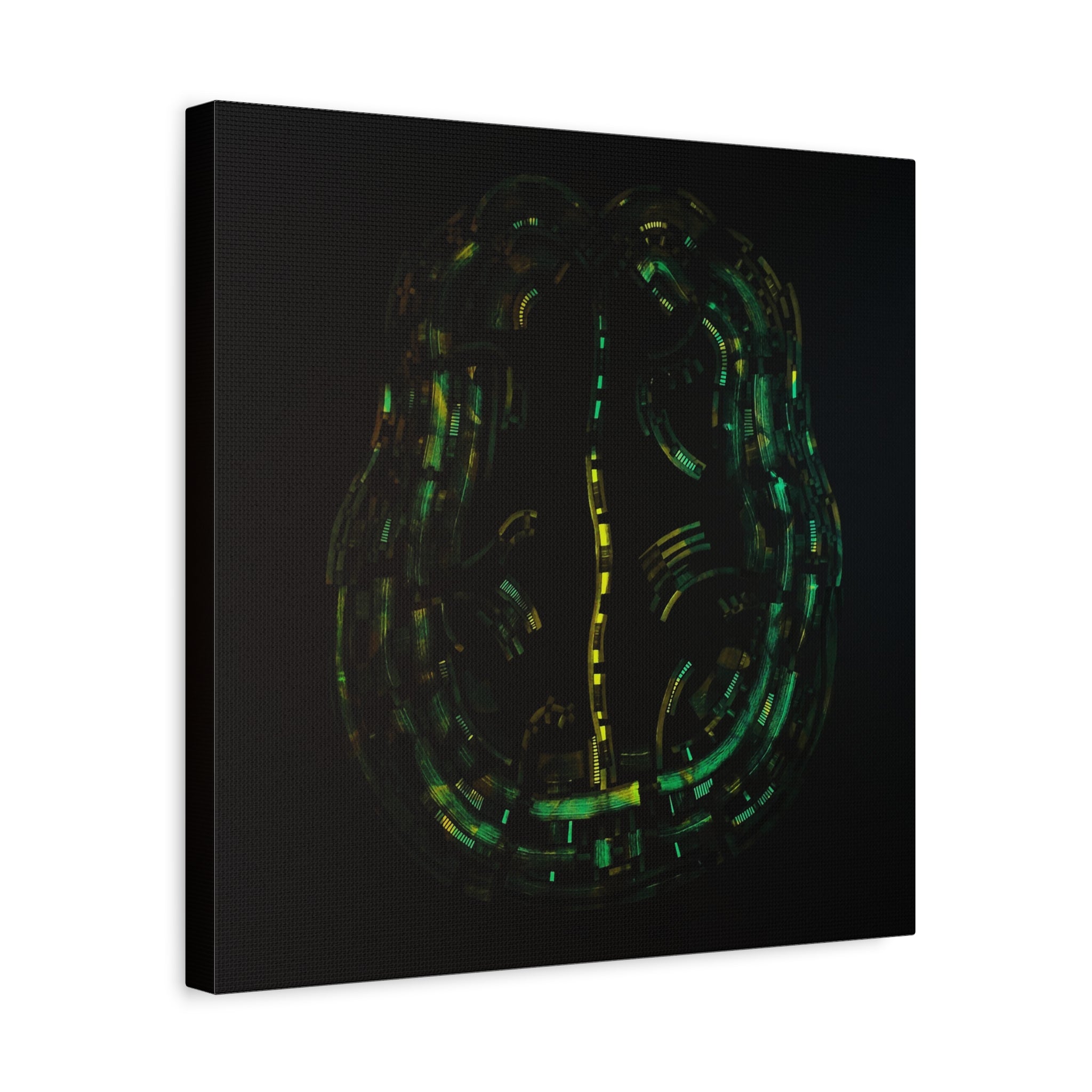 Copy of Figurative Geometric Matte Canvas Art Name is "Brain"