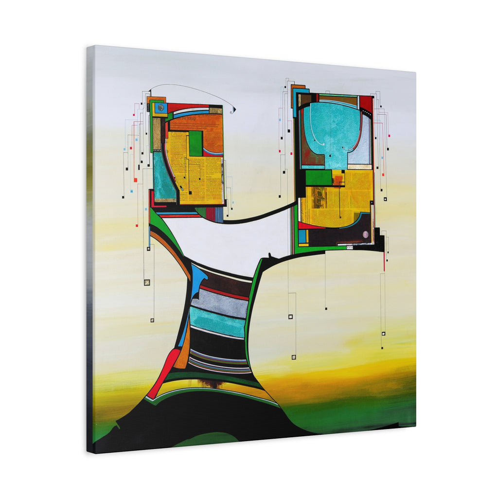 Abstract Geometric Matte Canvas Art Name is Tree of Life