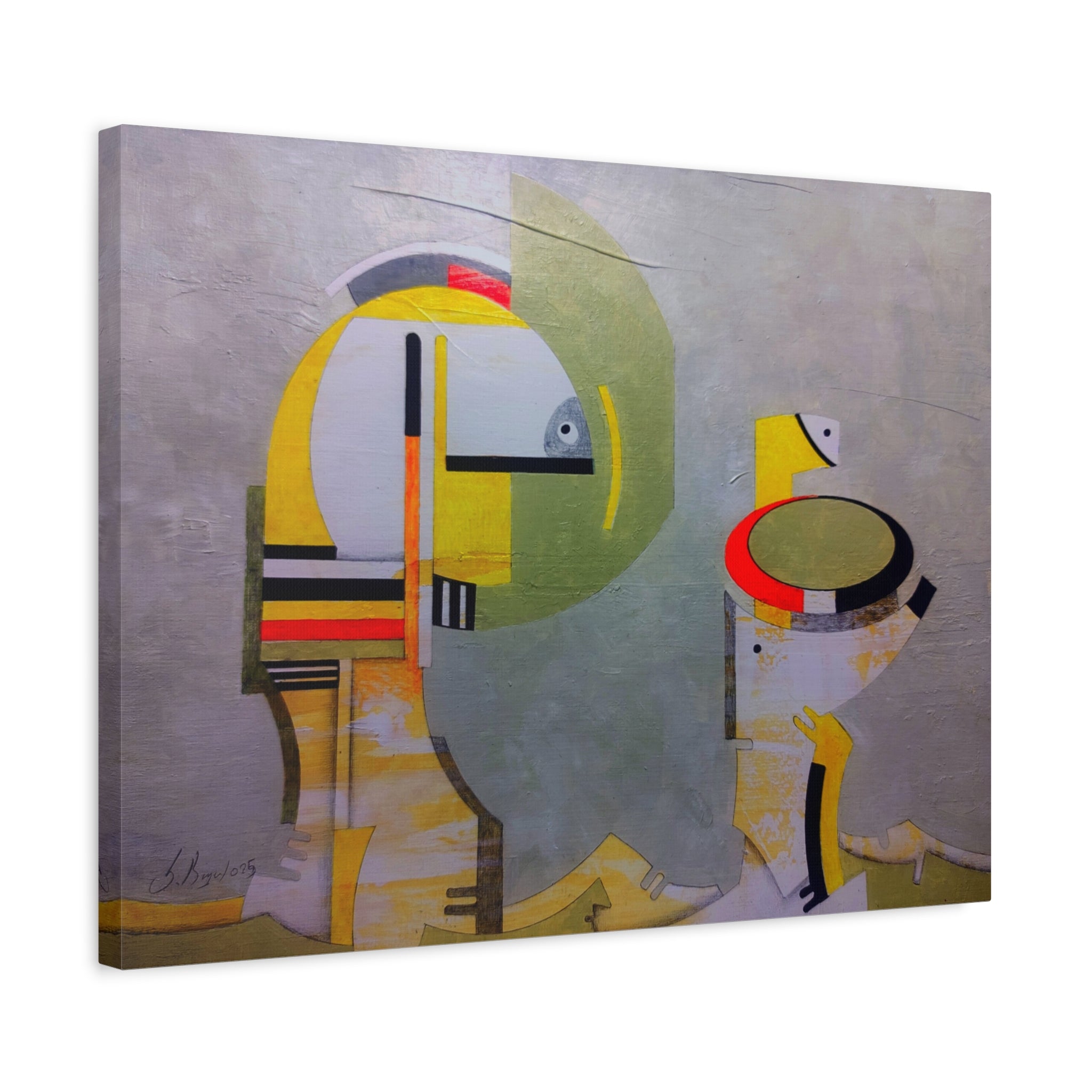 Abstract Geometric Matte Canvas Art Name is "Anatolian Myths"
