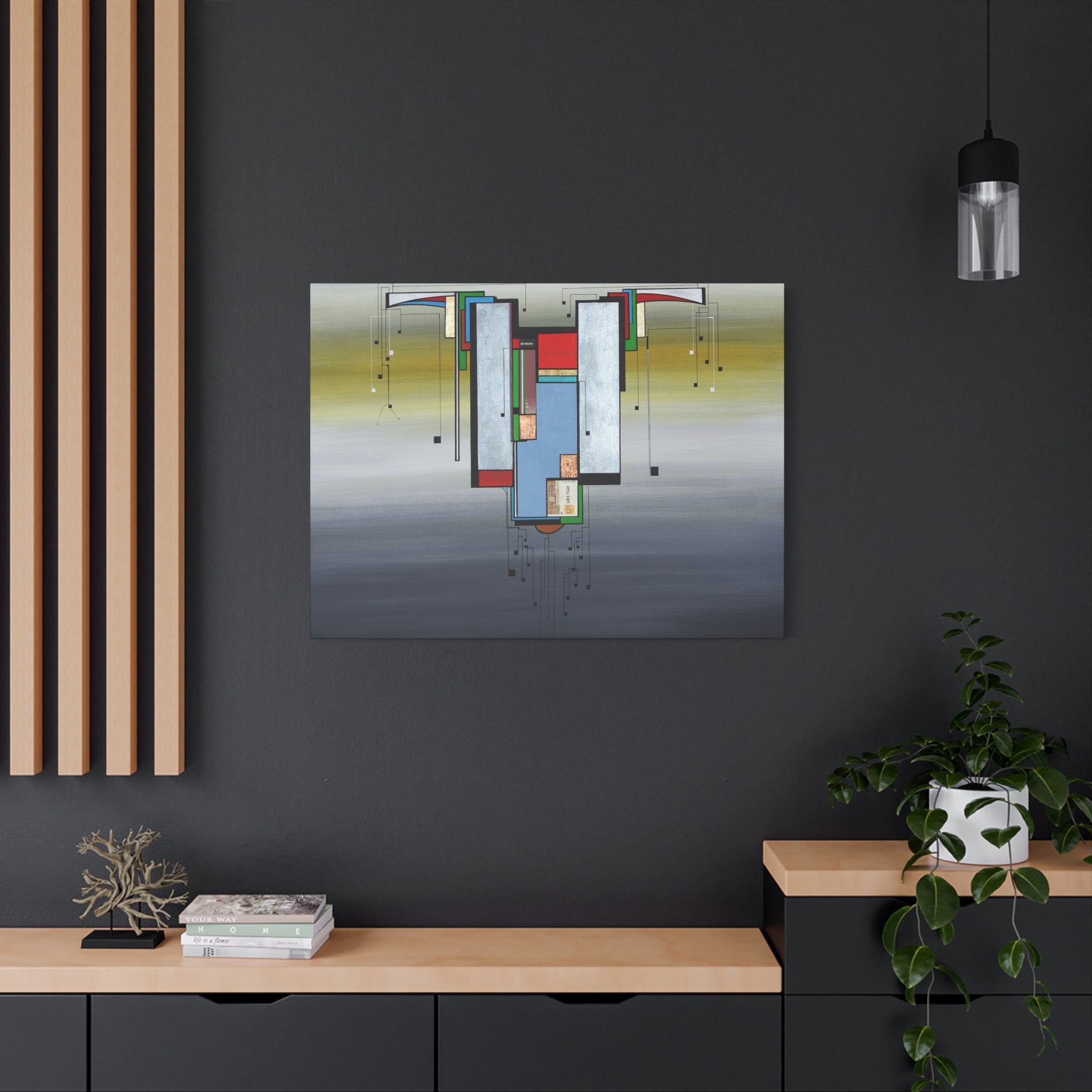 Abstract Geometric Matte Canvas Art Name is