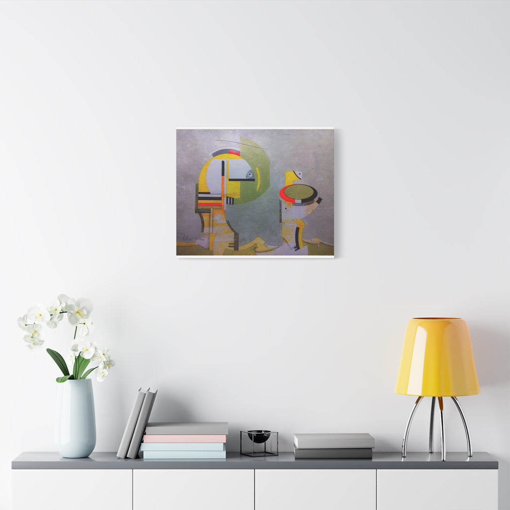 Abstract Geometric Matte Canvas Art Name is "Anatolian Myths"
